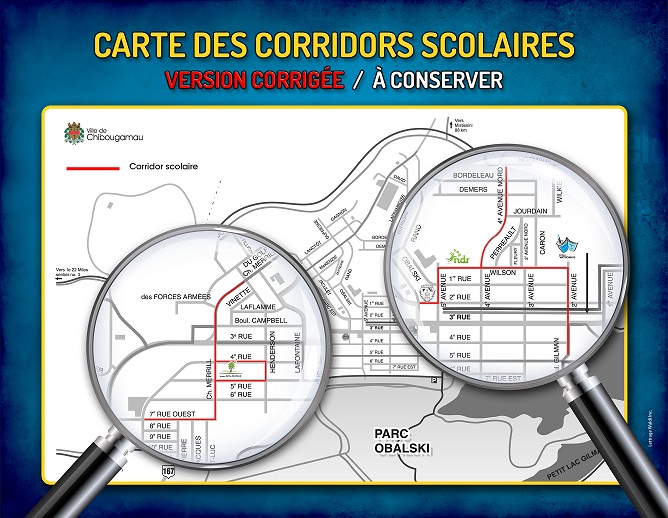 carte corridors scolaires chibougamau