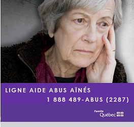 ligne aide abus ans 1 888 489-ABUS 2287  image dame triste