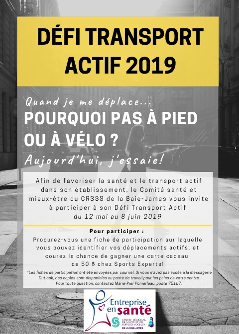 Défi transport actif 2019